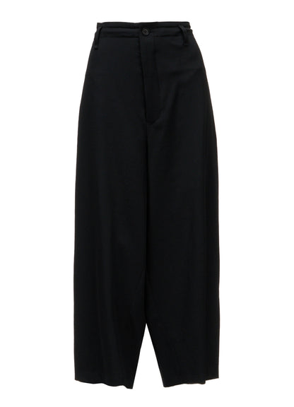 WOOL GABARDINE CROPPED PANTS