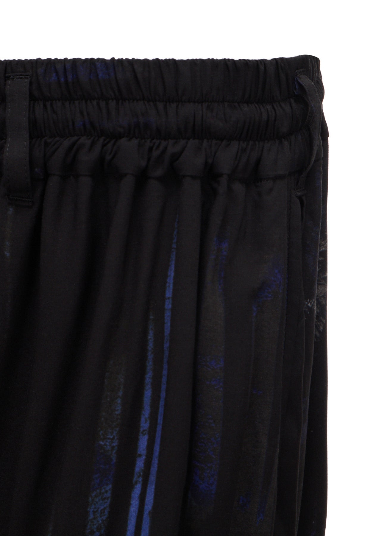 RAYON FLORAL STRIPED CULOTTE PANTS