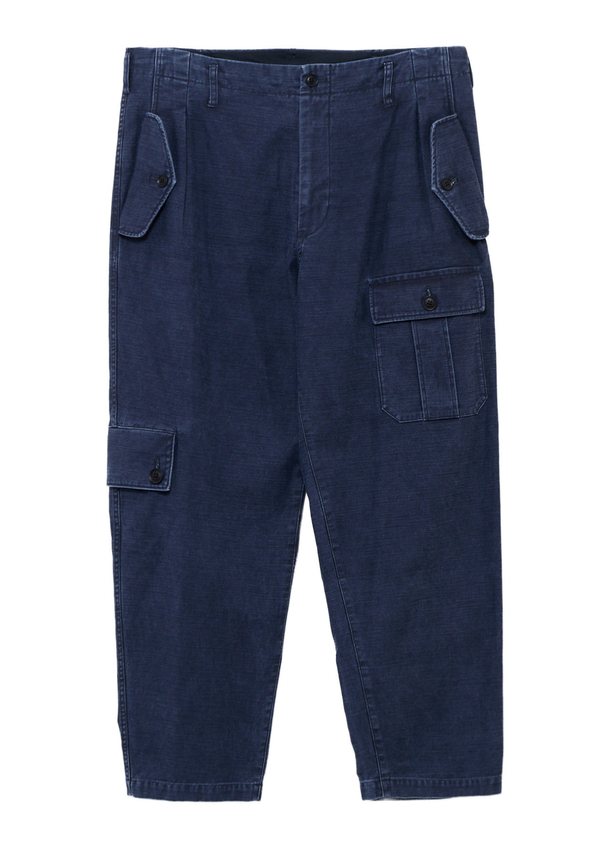SULFUR DYED BACK SATIN POCKET SLIM PANTS