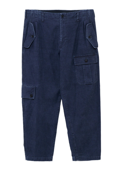 SULFUR DYED BACK SATIN POCKET SLIM PANTS