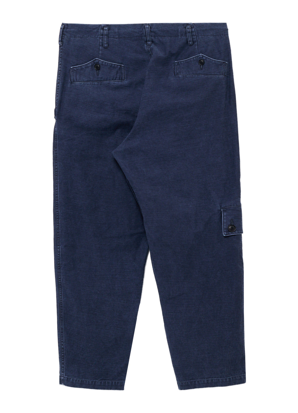 SULFUR DYED BACK SATIN POCKET SLIM PANTS