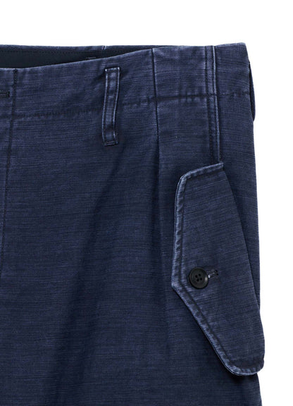 SULFUR DYED BACK SATIN POCKET SLIM PANTS