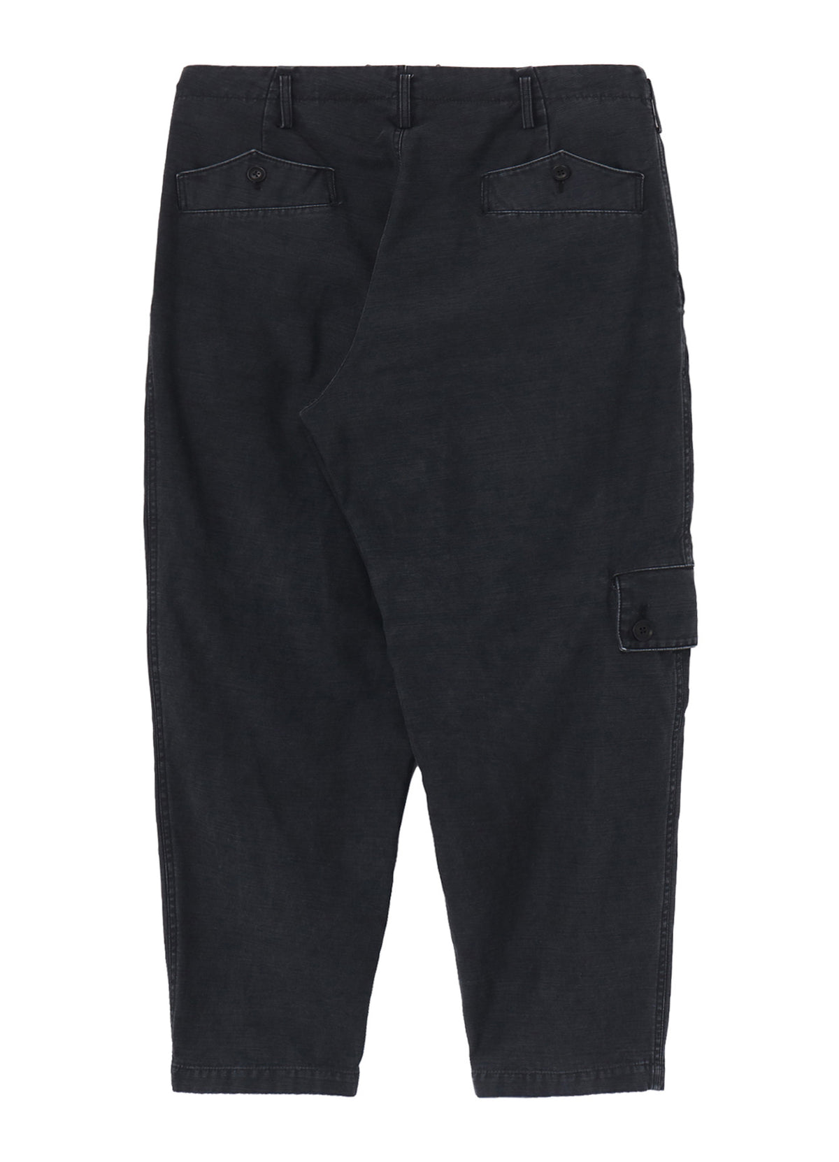 SULFUR DYED BACK SATIN POCKET SLIM PANTS