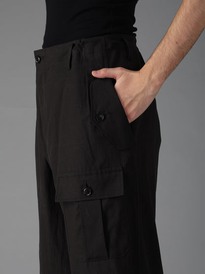 CELLULOSE COTTON BIO TWILL POCKET SLIM PANTS