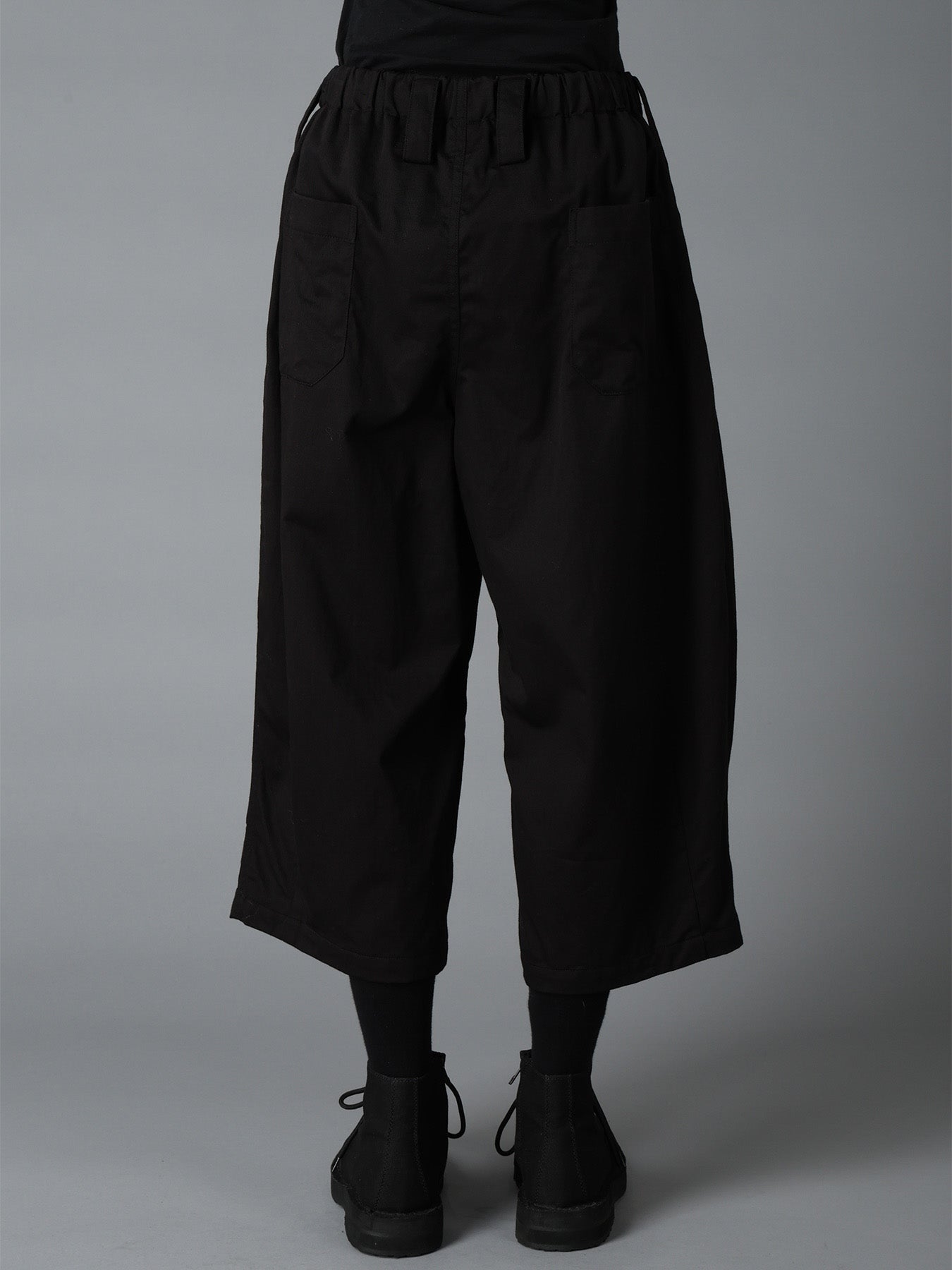 COTTON TWILL WIDE PANTS