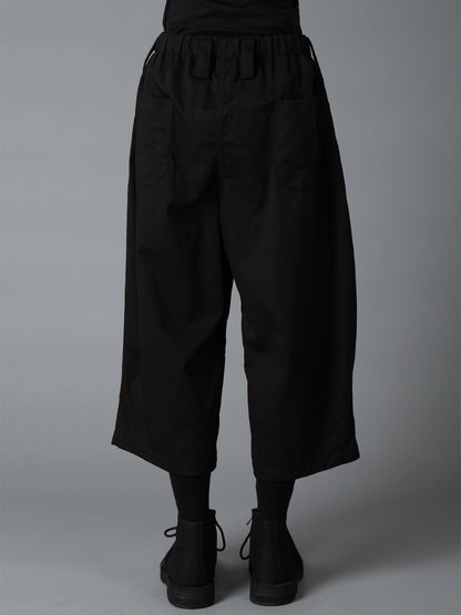 COTTON TWILL WIDE PANTS