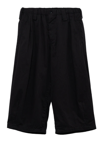 COTTON TWILL WIDE PANTS