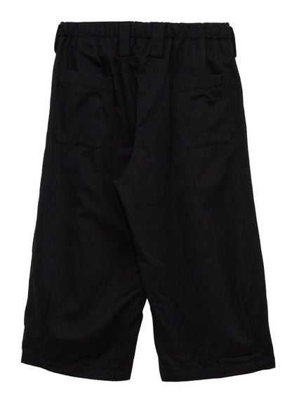 COTTON TWILL WIDE PANTS