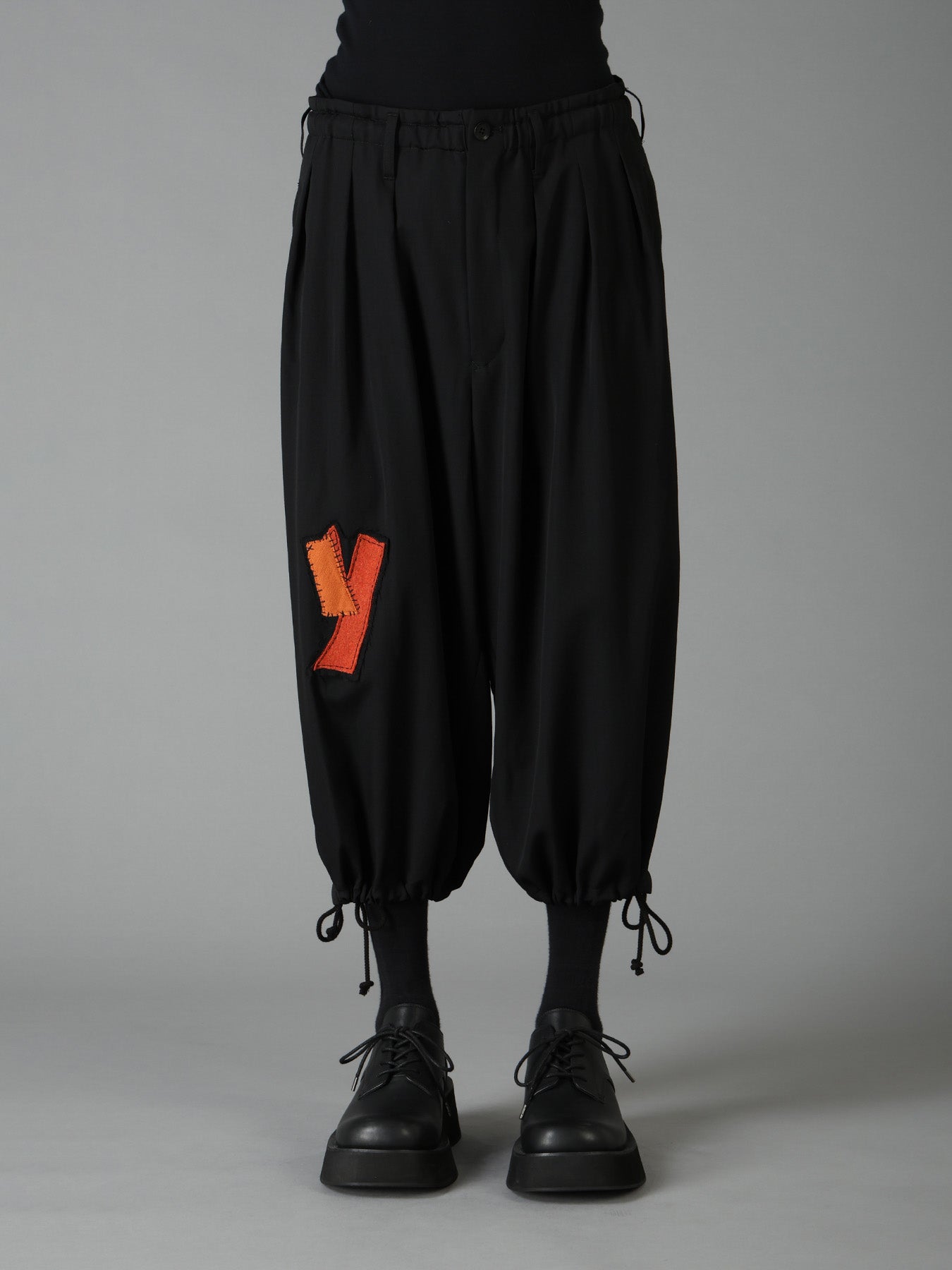 WOOL GABARDINE APPLIQUE BALLOON PANTS – THE SHOP YOHJI YAMAMOTO