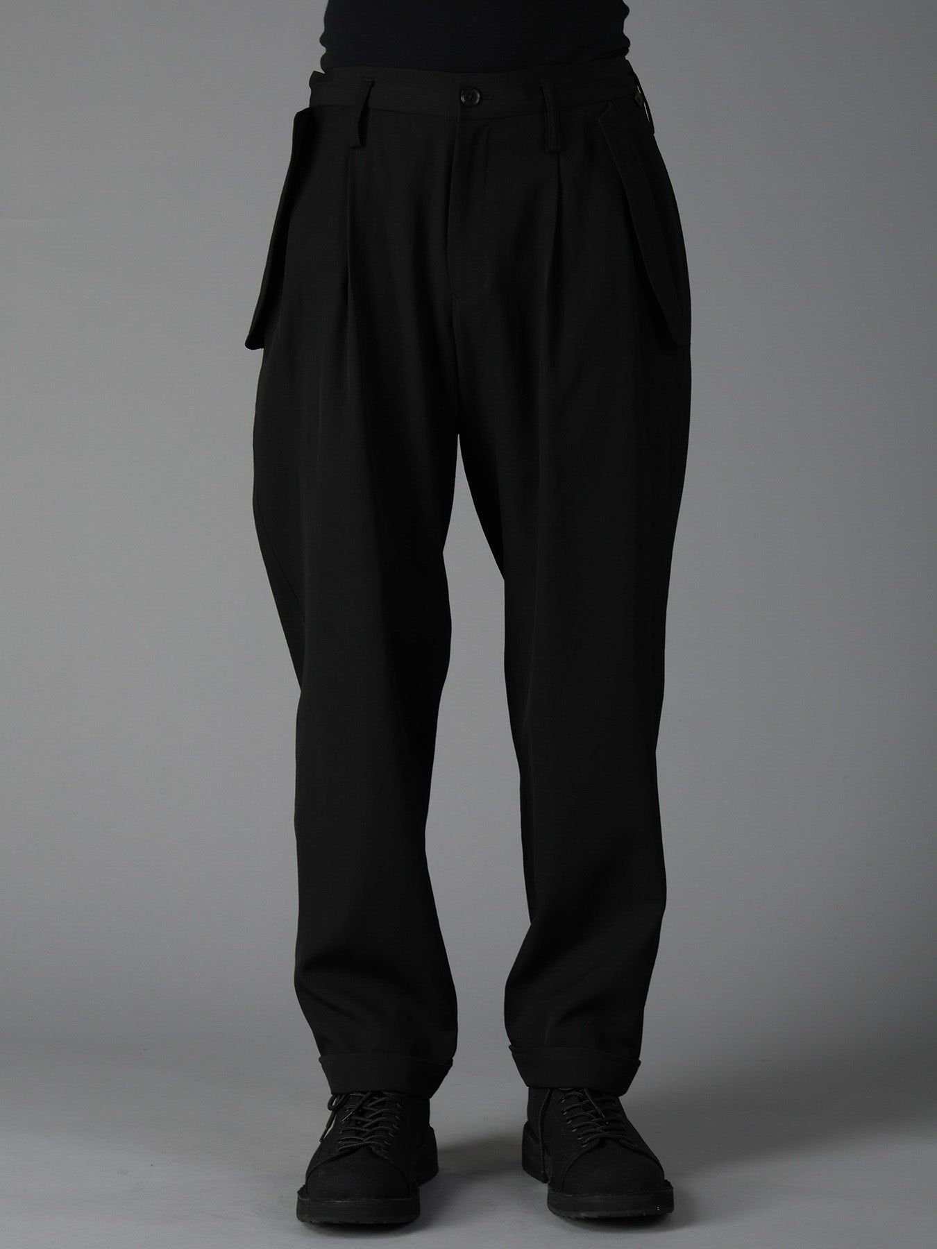 WOOL GABARDINE FLAP PANTS – THE SHOP YOHJI YAMAMOTO