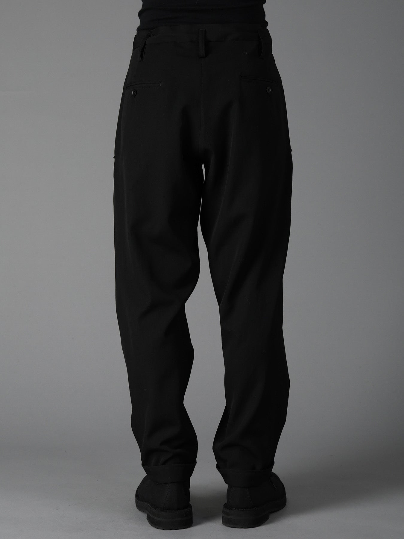 WOOL GABARDINE FLAP PANTS – THE SHOP YOHJI YAMAMOTO