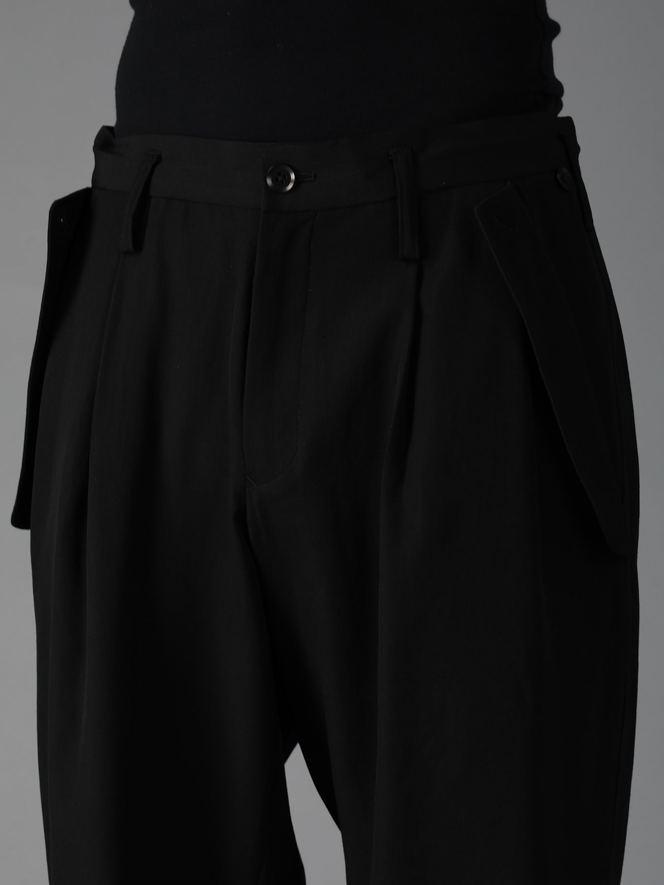 WOOL GABARDINE FLAP PANTS – THE SHOP YOHJI YAMAMOTO