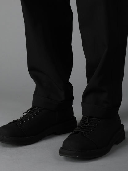 WOOL GABARDINE FLAP PANTS