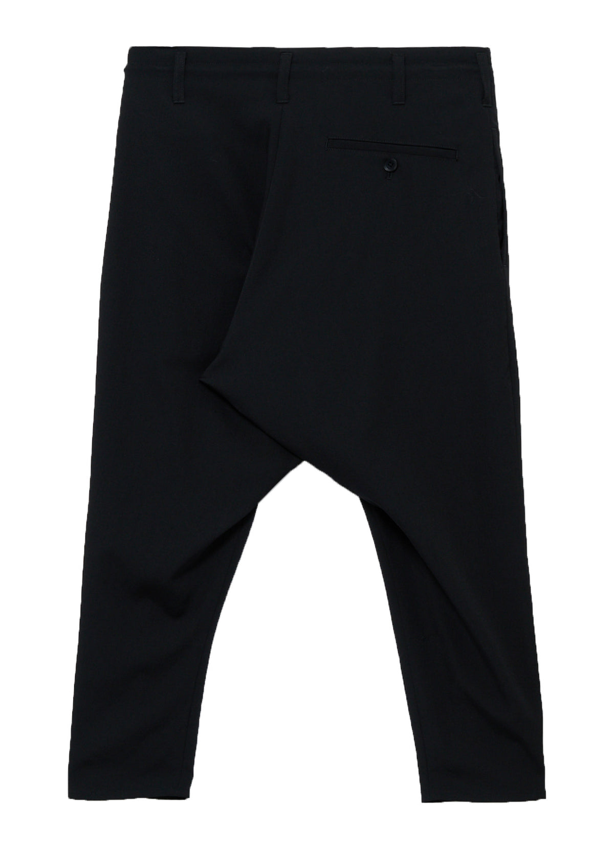 WOOL GABARDINE TAPERED PANTS