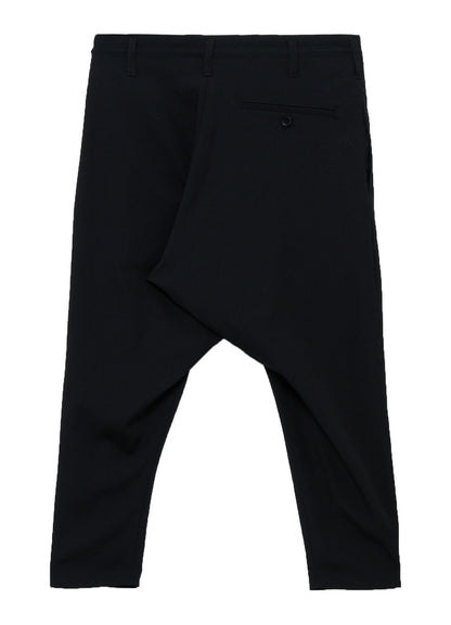 WOOL GABARDINE TAPERED PANTS