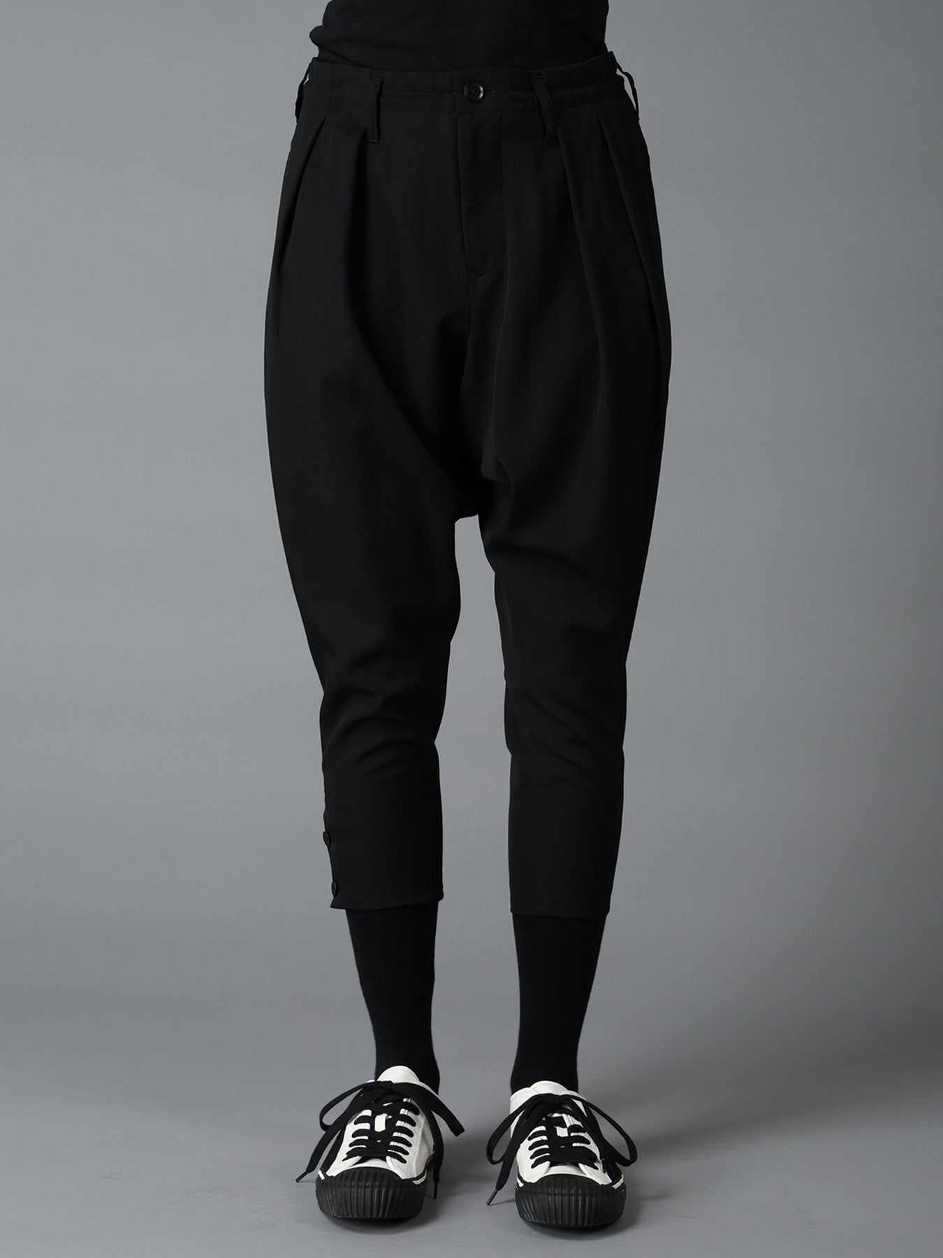 パンツ 90s Y's for men pants wool Gabardine BLK WOOL GABARDINE TAPERED PANTS – THE SHOP YOHJI YAMAMOTO