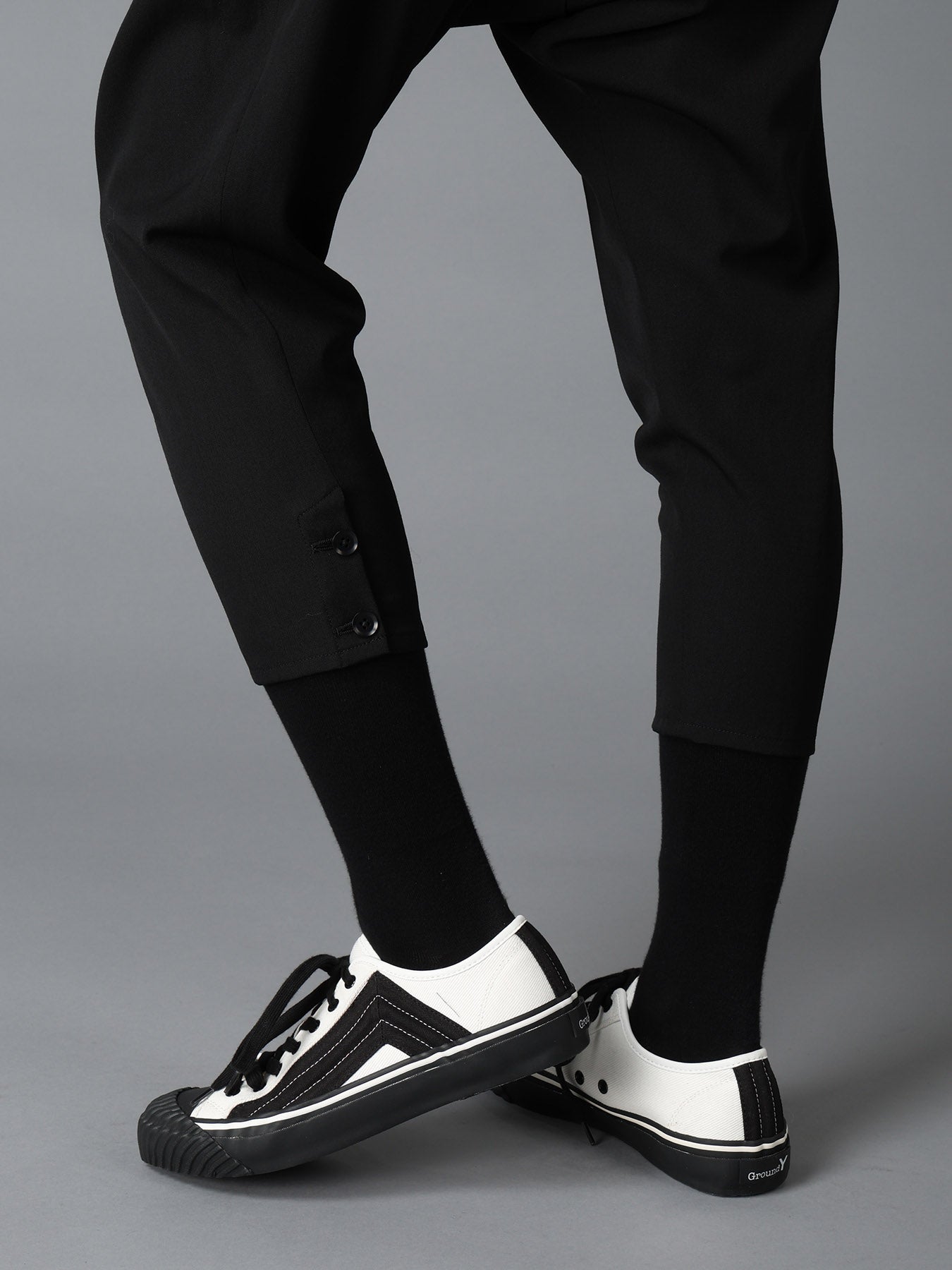 WOOL GABARDINE TAPERED PANTS – THE SHOP YOHJI YAMAMOTO