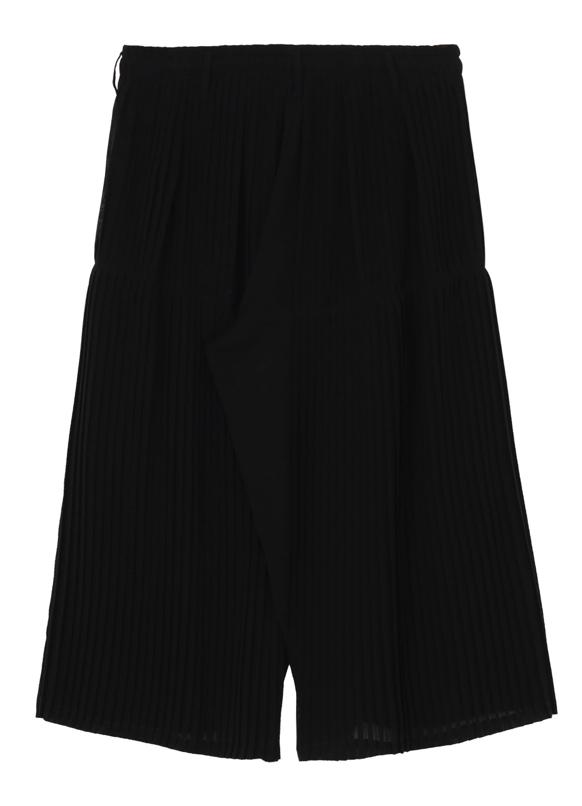 BLACK CHIFFON PLEATE PANTS