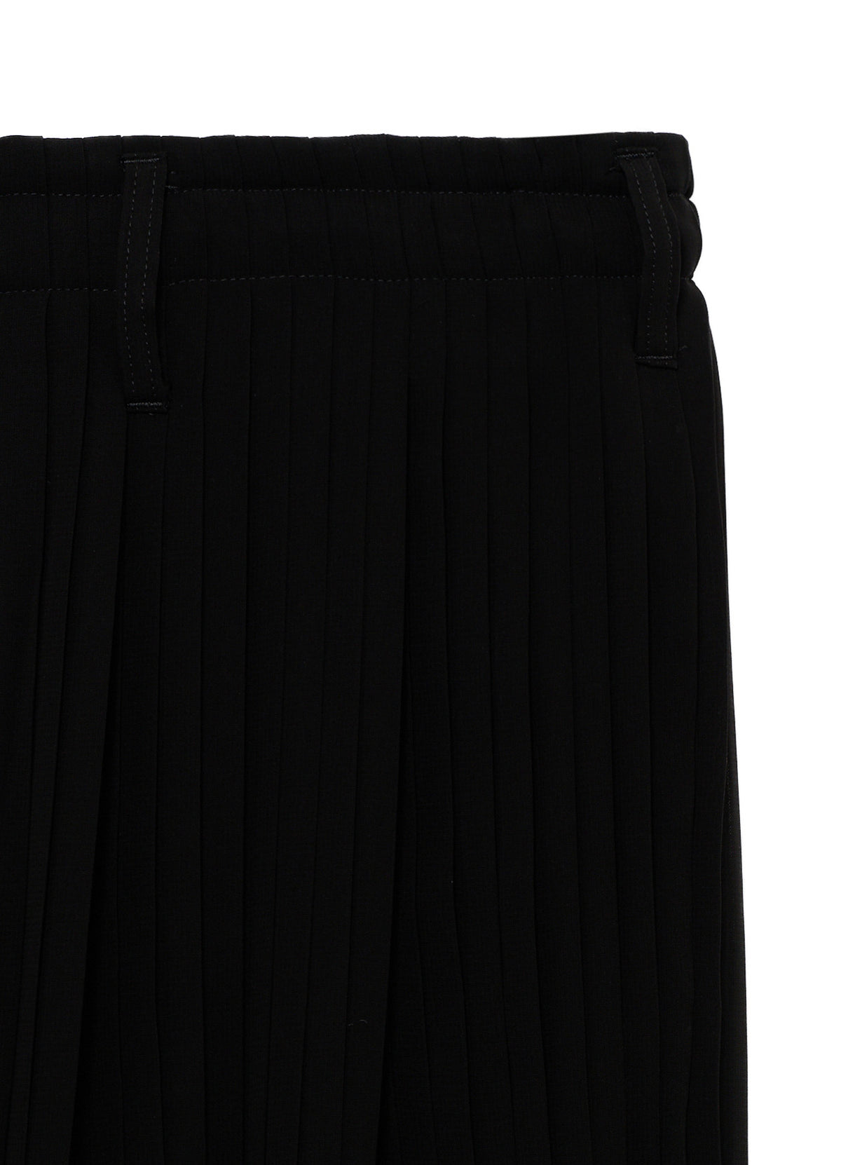 BLACK CHIFFON PLEATE PANTS