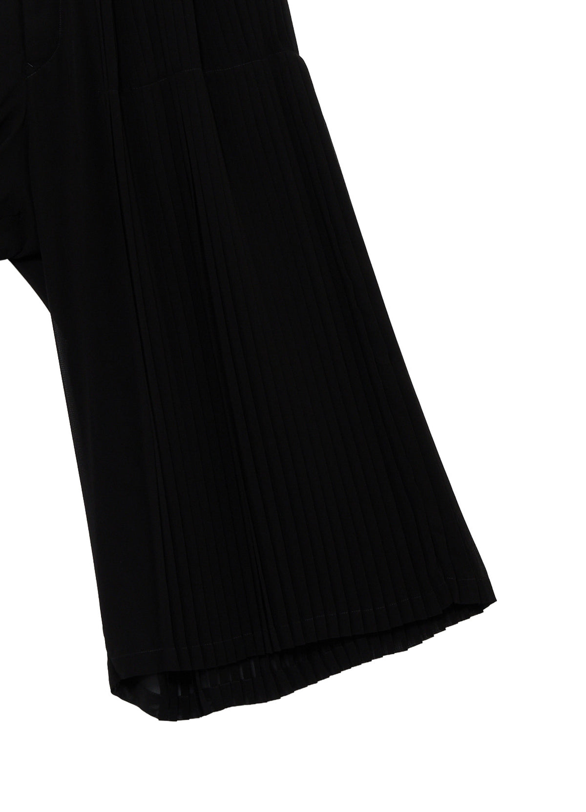 BLACK CHIFFON PLEATE PANTS