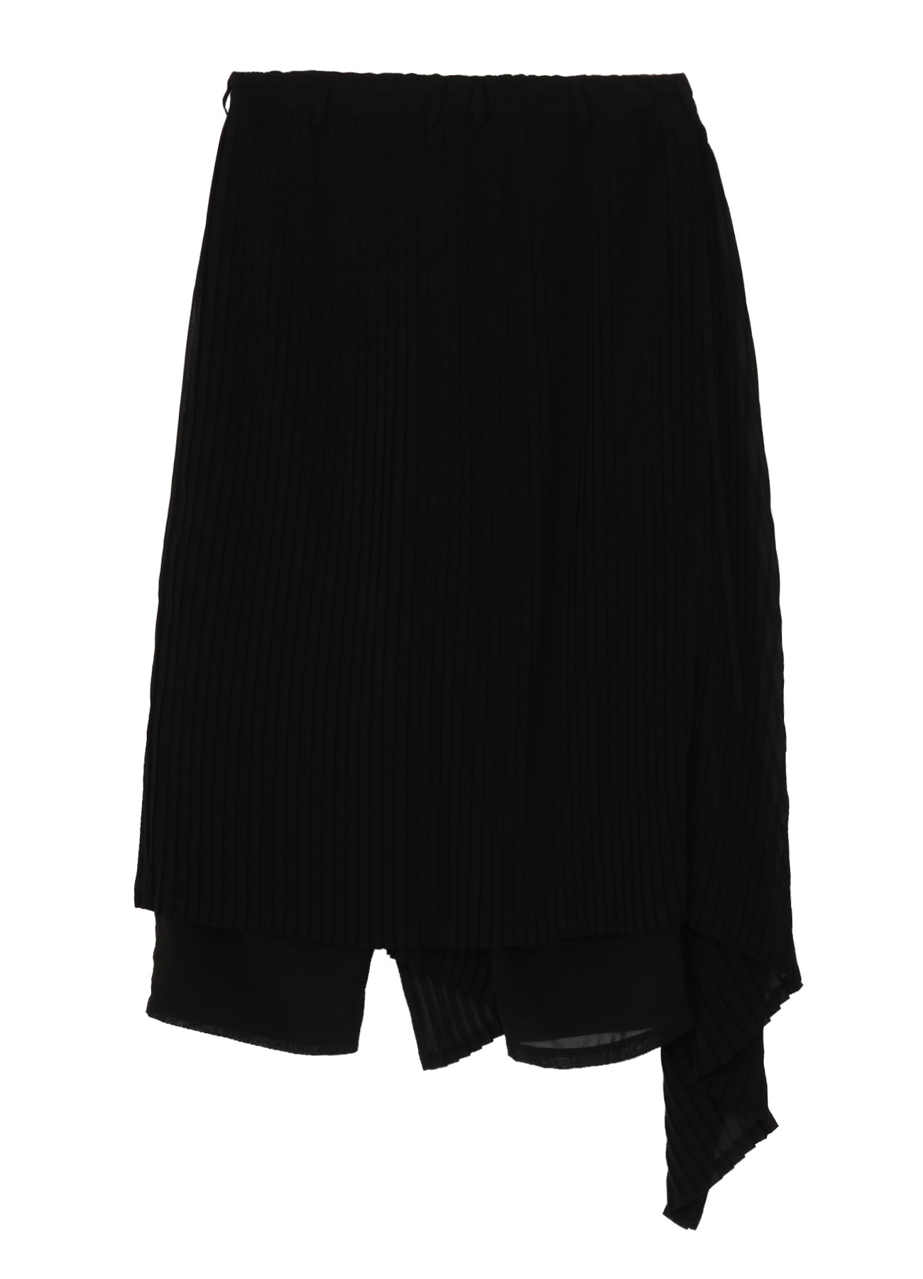 美品✨Yohji Yamamoto +NOIR 変形プリーツ ラップパンツ 黒 BLACK CHIFFON PLEATS SKIRT PANTS – THE SHOP YOHJI YAMAMOTO