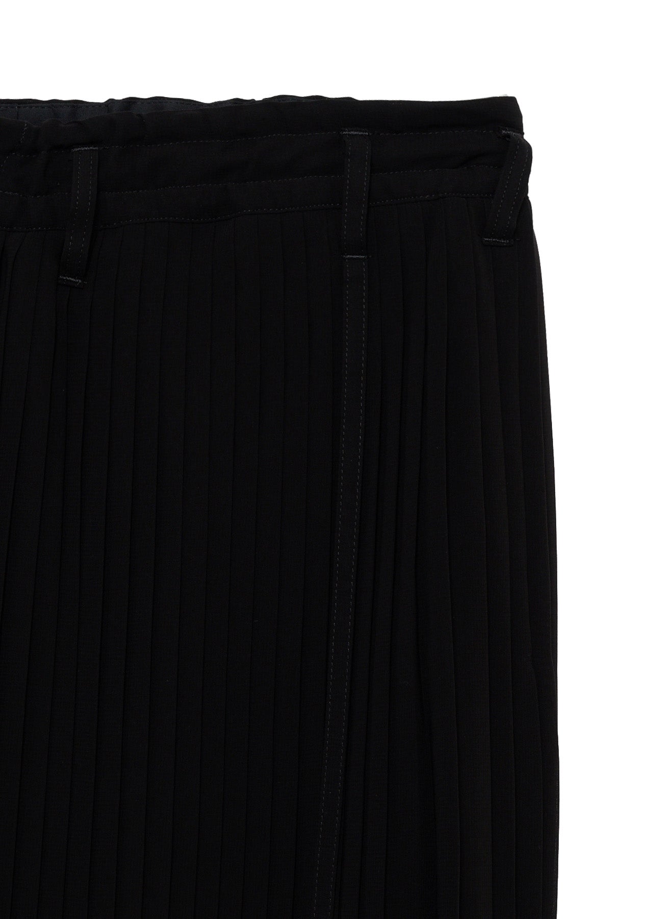 BLACK CHIFFON PLEATS SKIRT PANTS – THE SHOP YOHJI YAMAMOTO