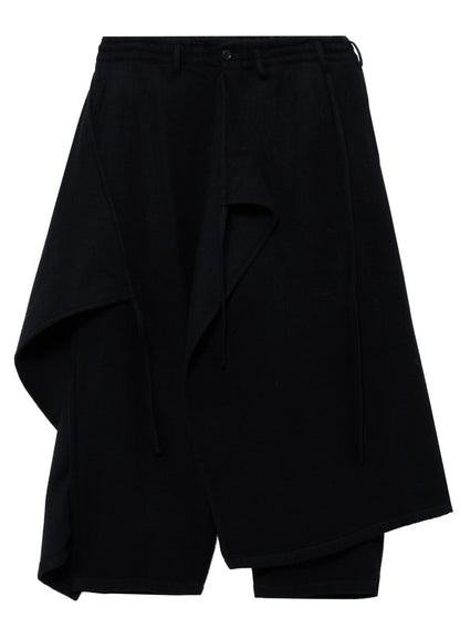MELTON WOOL SKIRT PANTS