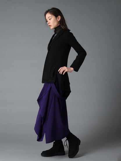 CREPE de CHINE SQUARE SKIRT