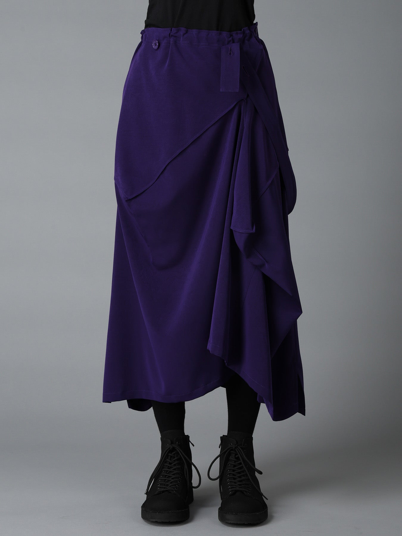 CREPE de CHINE SQUARE SKIRT