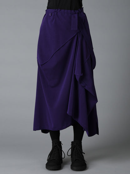 CREPE de CHINE SQUARE SKIRT