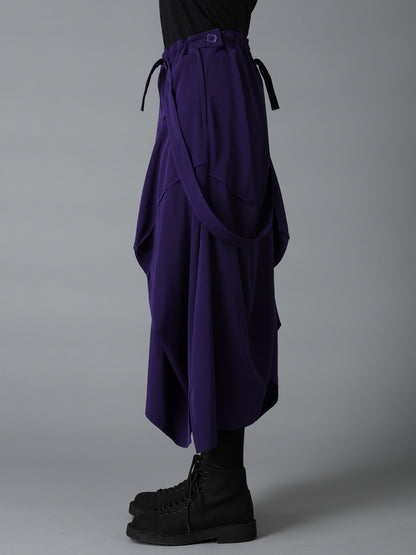 CREPE de CHINE SQUARE SKIRT