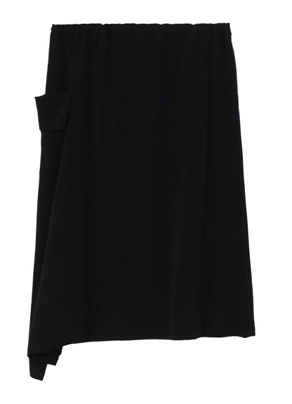 CREPE de CHINE LEFT DROP GATHER SKIRT