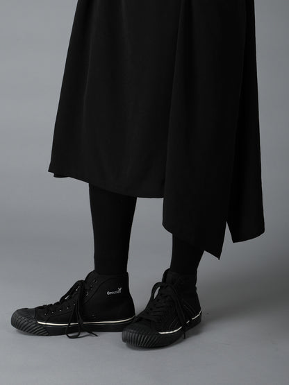 CREPE de CHINE LEFT DROP GATHER SKIRT