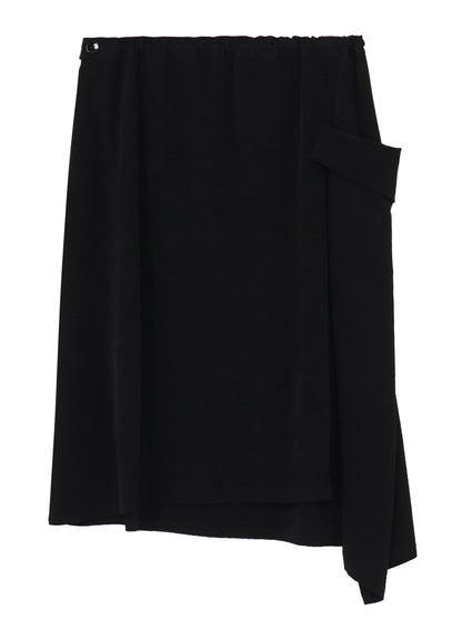 CREPE de CHINE LEFT DROP GATHER SKIRT