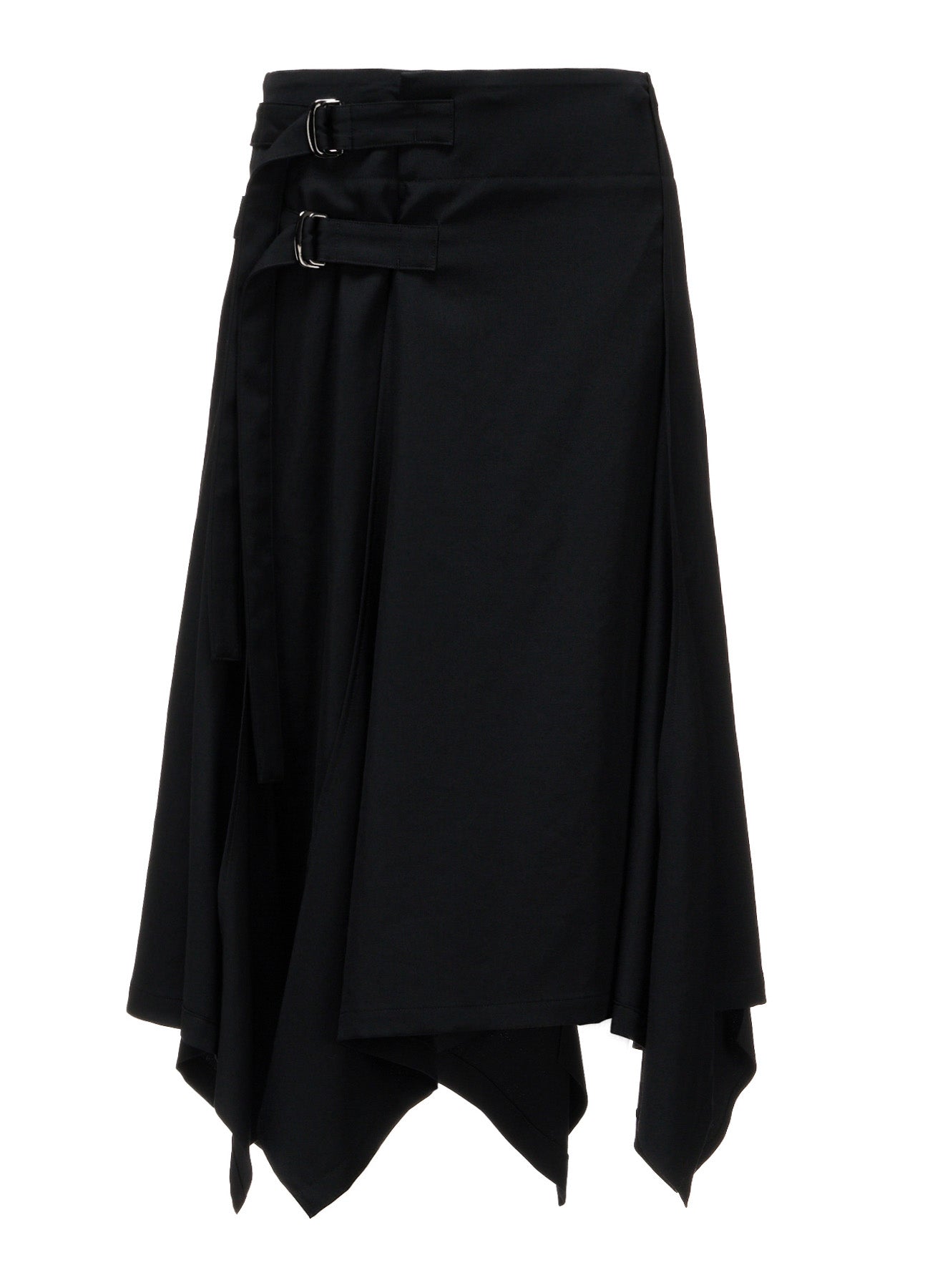 WOOL GABARDINE WRAP SKIRT