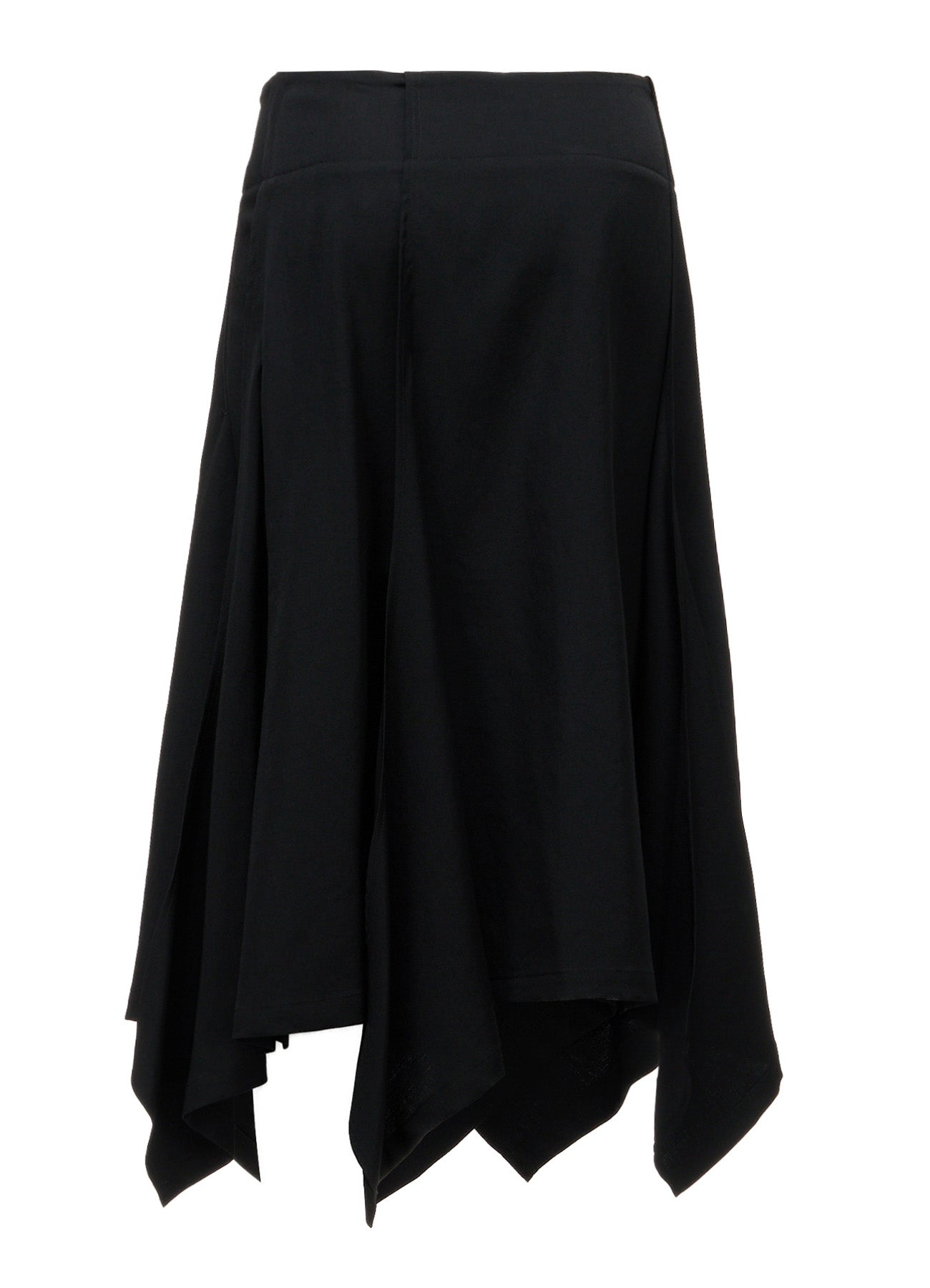 WOOL GABARDINE WRAP SKIRT