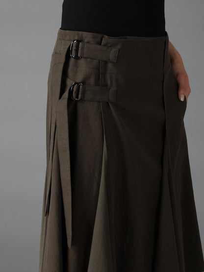 CELLULOSE COTTON BIO TWILL WRAP SKIRT