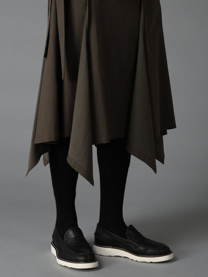 CELLULOSE COTTON BIO TWILL WRAP SKIRT