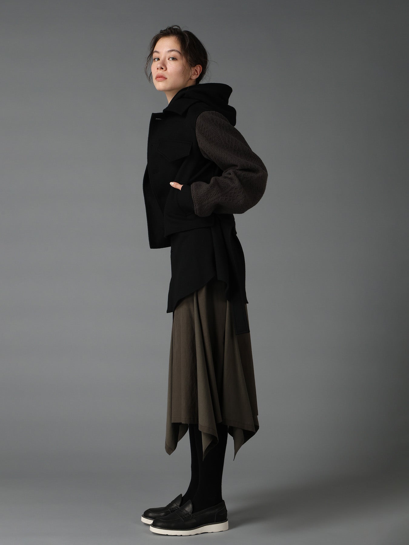 CELLULOSE COTTON BIO TWILL WRAP SKIRT