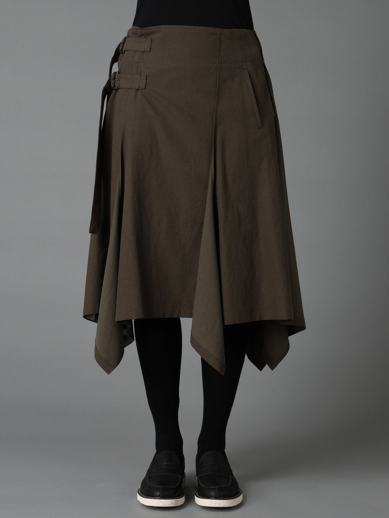 CELLULOSE COTTON BIO TWILL WRAP SKIRT