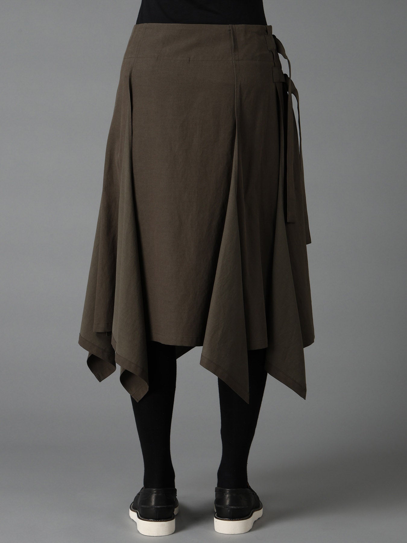 CELLULOSE COTTON BIO TWILL WRAP SKIRT