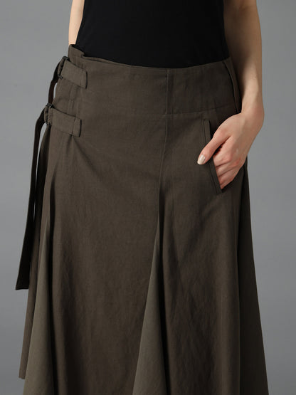 CELLULOSE COTTON BIO TWILL WRAP SKIRT