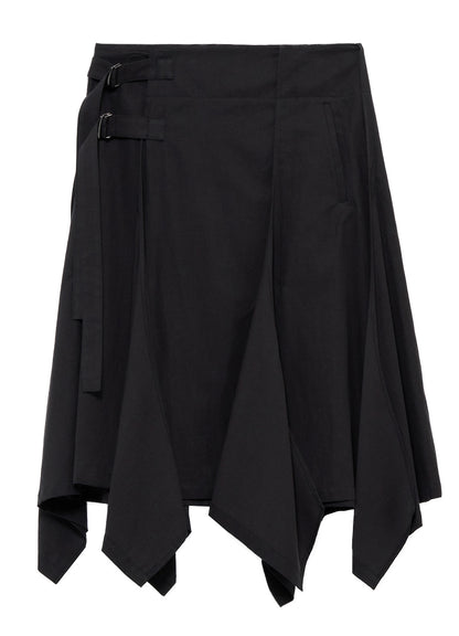 CELLULOSE COTTON BIO TWILL WRAP SKIRT