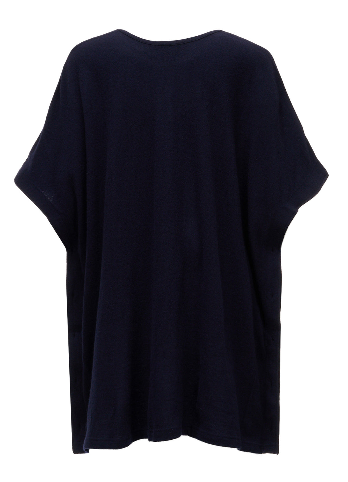 AIRY FEATHERY SIDE-BUTTON OVERSIZED SHORT-SLEEVE T-SHIRT