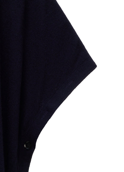 AIRY FEATHERY SIDE-BUTTON OVERSIZED SHORT-SLEEVE T-SHIRT