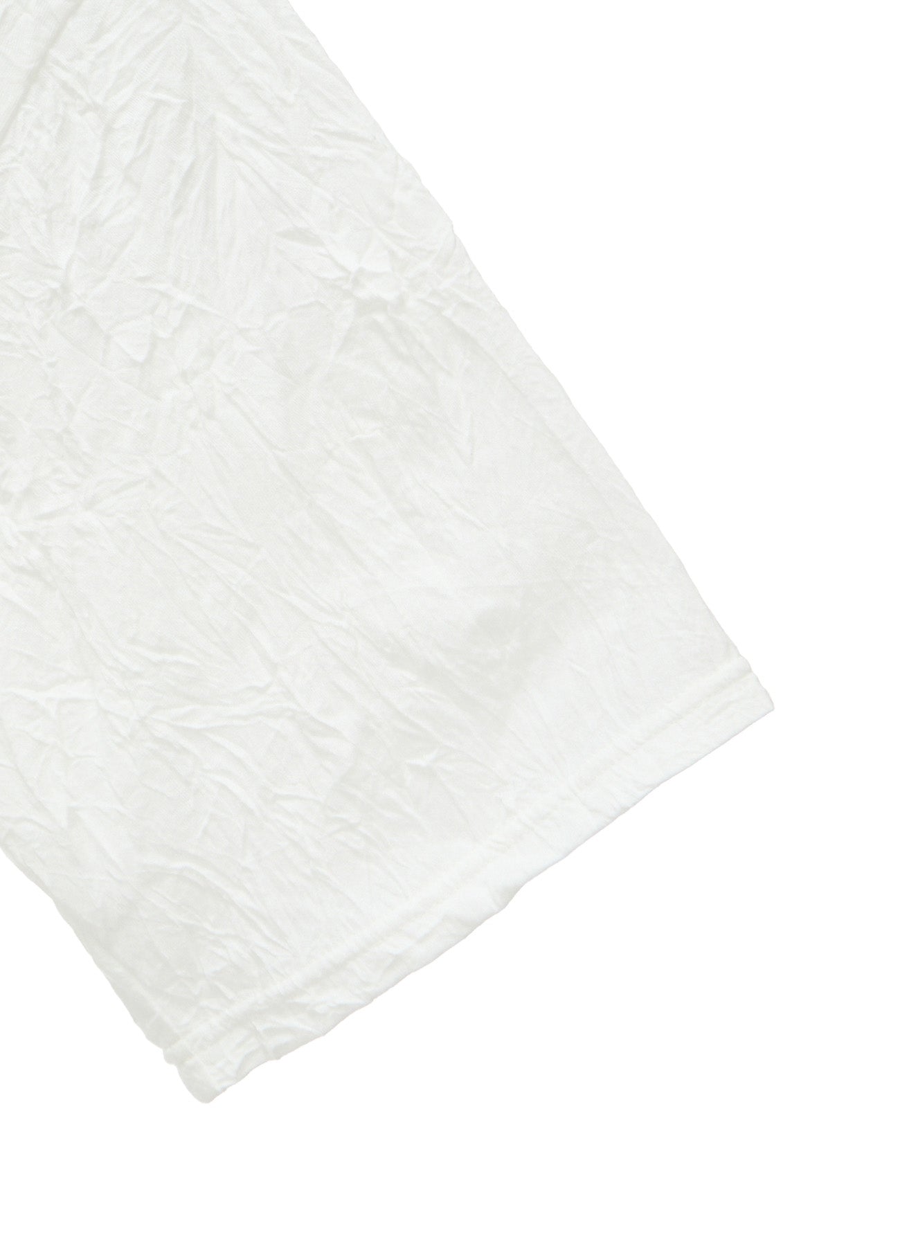 CATCH WASHER WRINKLE JERSEY LEFT SIDE CUT OUT SHORT SLEEVED T