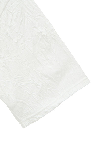 CATCH WASHER WRINKLE JERSEY LEFT SIDE CUT OUT SHORT SLEEVED T