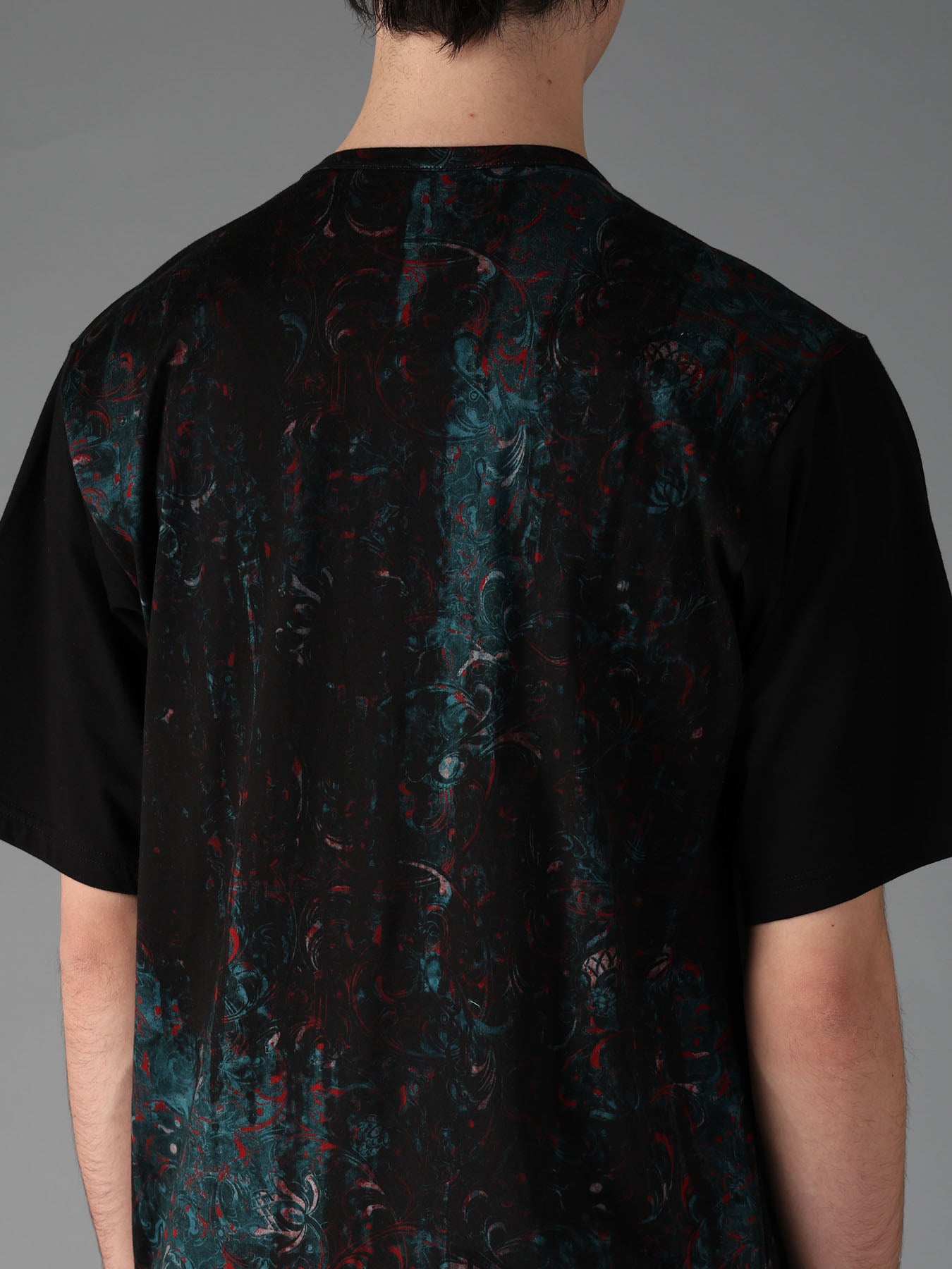 PAISLEY+COTTON JERSEY SHORT SLEEVED T