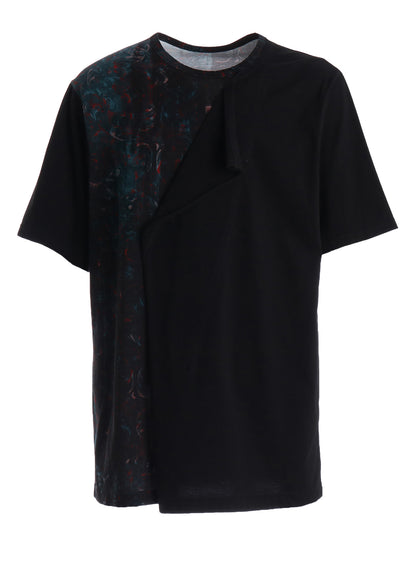 PAISLEY+COTTON JERSEY SHORT SLEEVED T