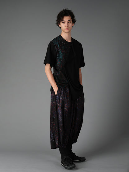 PAISLEY+COTTON JERSEY SHORT SLEEVED T